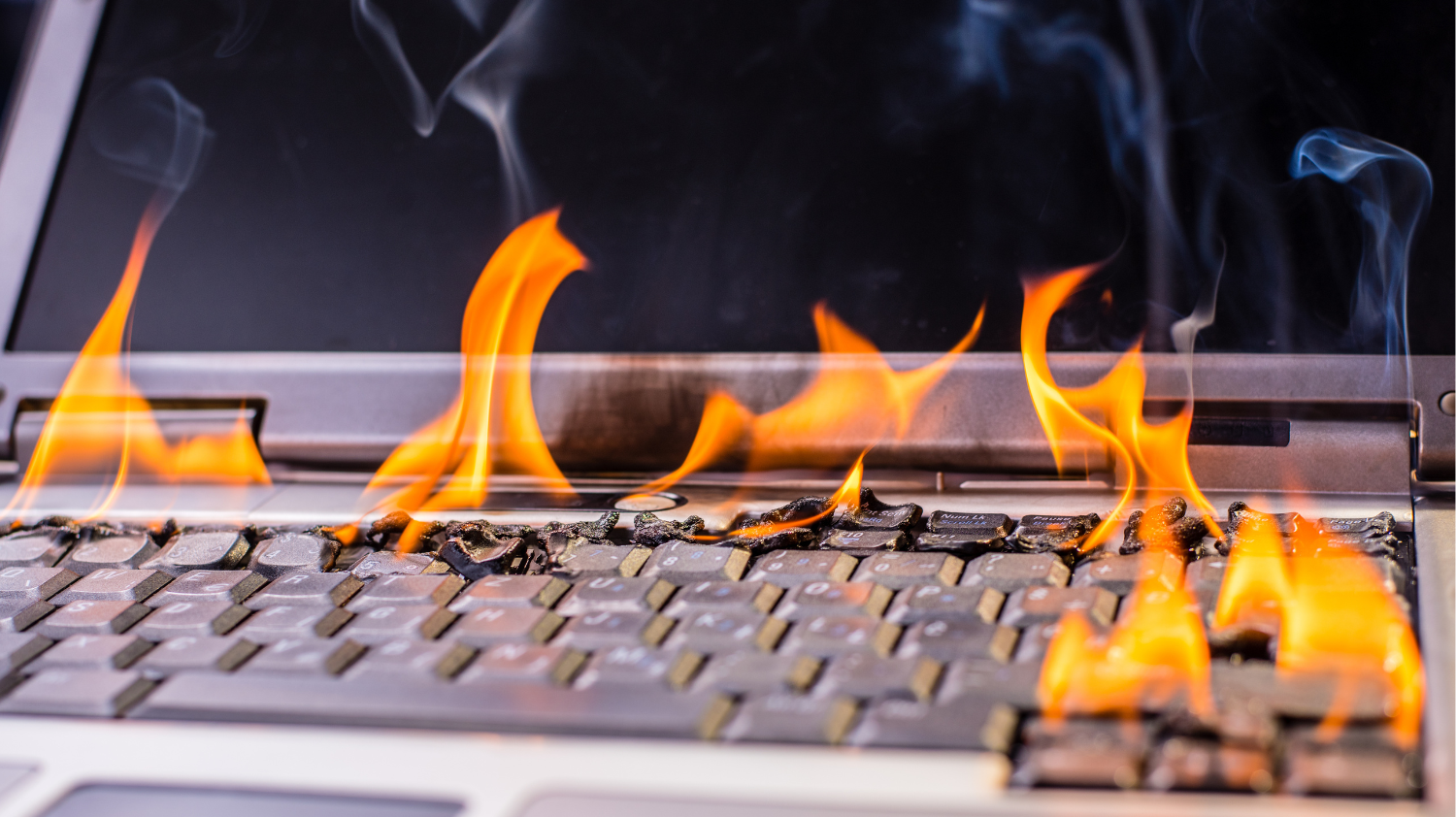 Laptop overheating fan internals